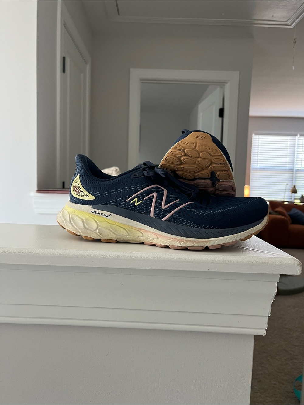 New Balance Fresh Form W86013A Navy and Light Pink Women's Athletic Sneakers